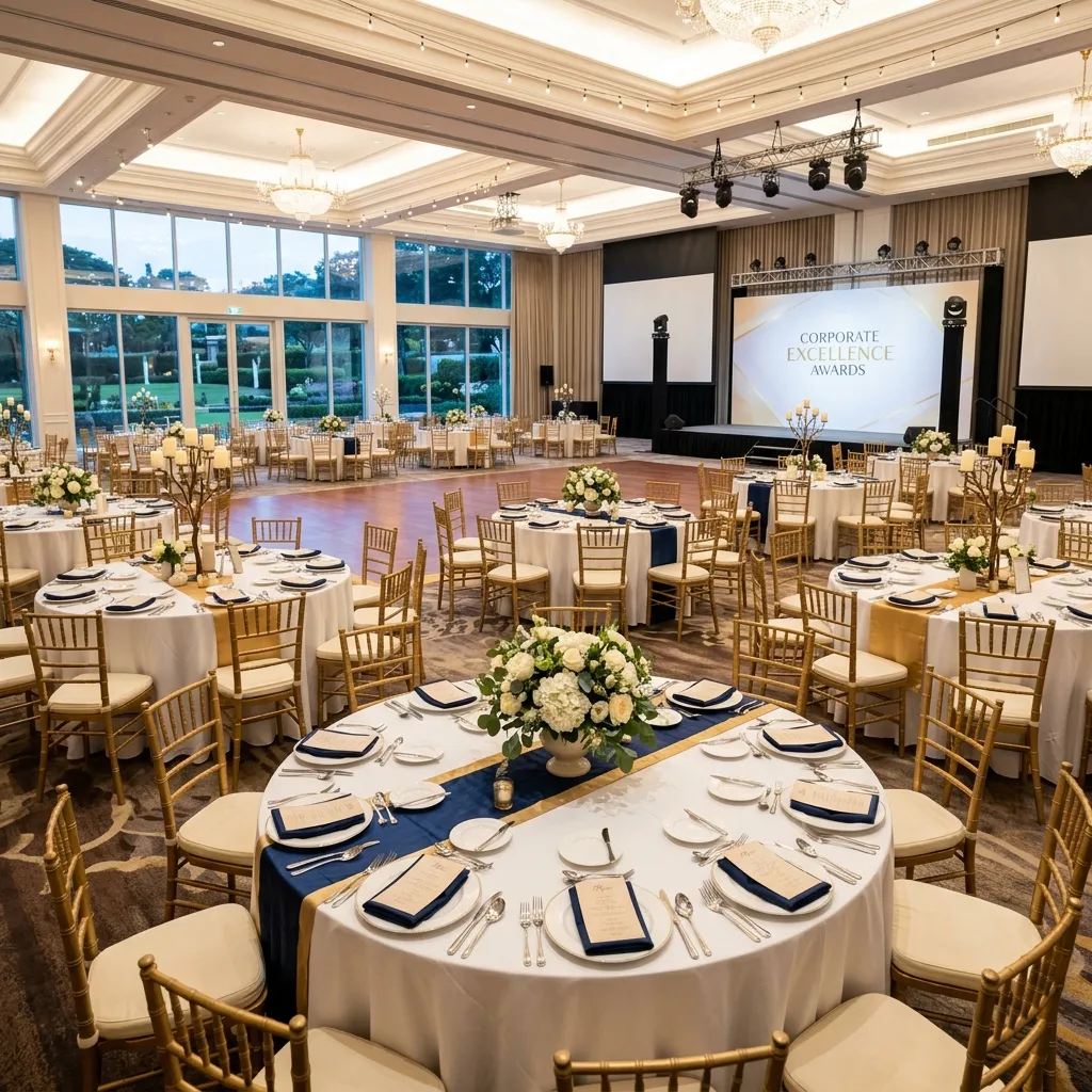 Grand Pavilion function space ready for an event